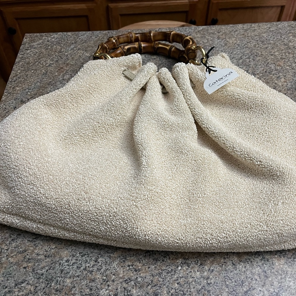 Natural Bamboo Handle Bag